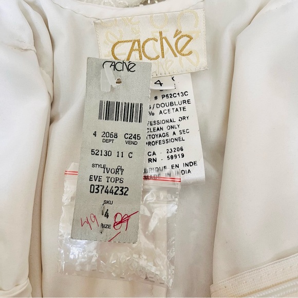 Cache Cream Draped Blouse - Picture 4 of 8